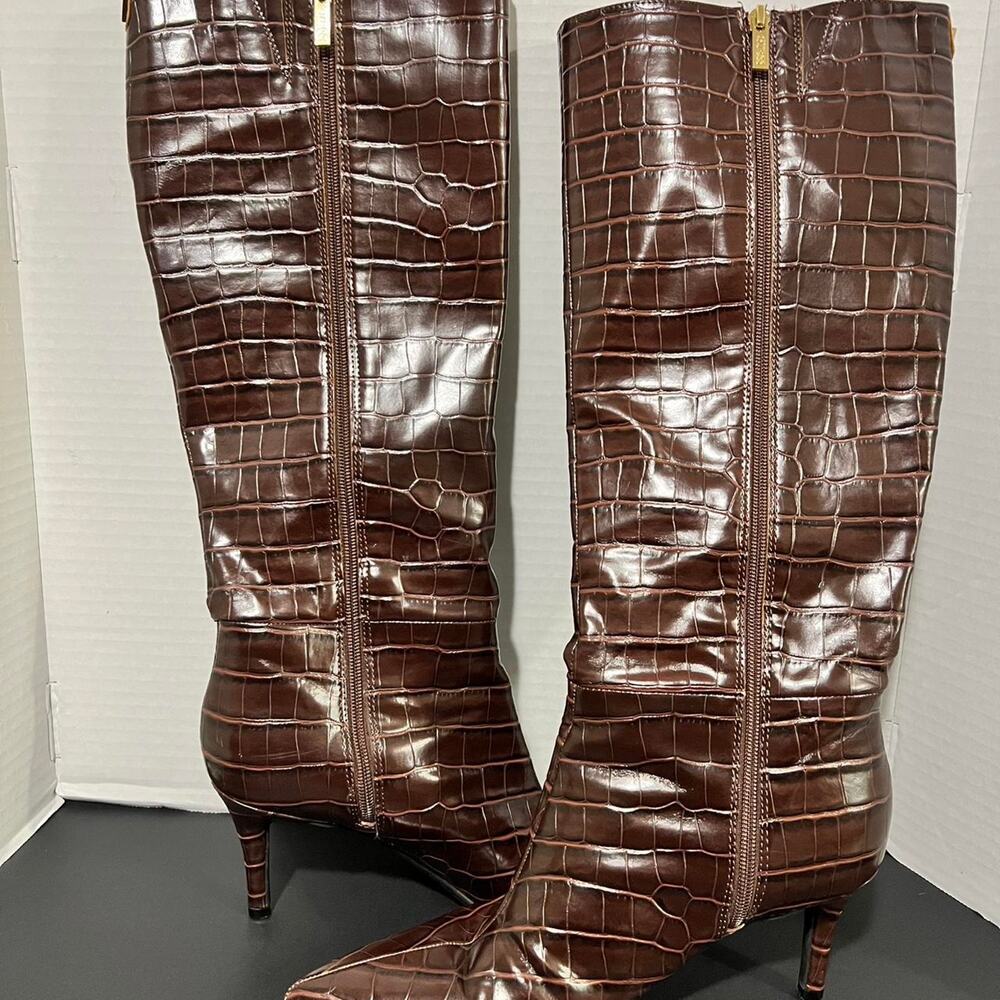 Guess wayla stiletto brown croc